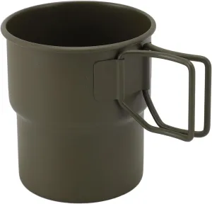 Stainless Steel Camping Mug, Coffee Camping Mug, Portable Backpack Outdoor Cup, Lightweight Camping Gear, with Foldable Handle for Hiking Travelling Backpacking Camping Open Fire
