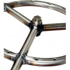 Stainless Steel Double Fire Ring - 18 Inch