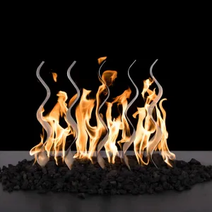 Stainless Steel Fire Waves - Includes Burner | Starting at