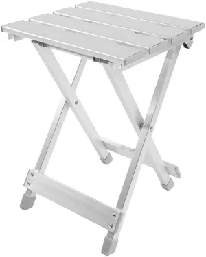 Stainless Steel Square Stool, Folding Stool, Portable Camping Stool, Fishing Chair Lightweight Stainless Steel Foldable Chair for Outdoor Camping Walking Hunting Hiking Fishing, 15.2 Inch