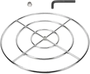 Stanbroil 36 Inch Round Fire Burner Ring for Natural Gas & Propane - 304 Stainless Steel Fire Burner for Indoor & Outdoor, BTU 443,000 Max
