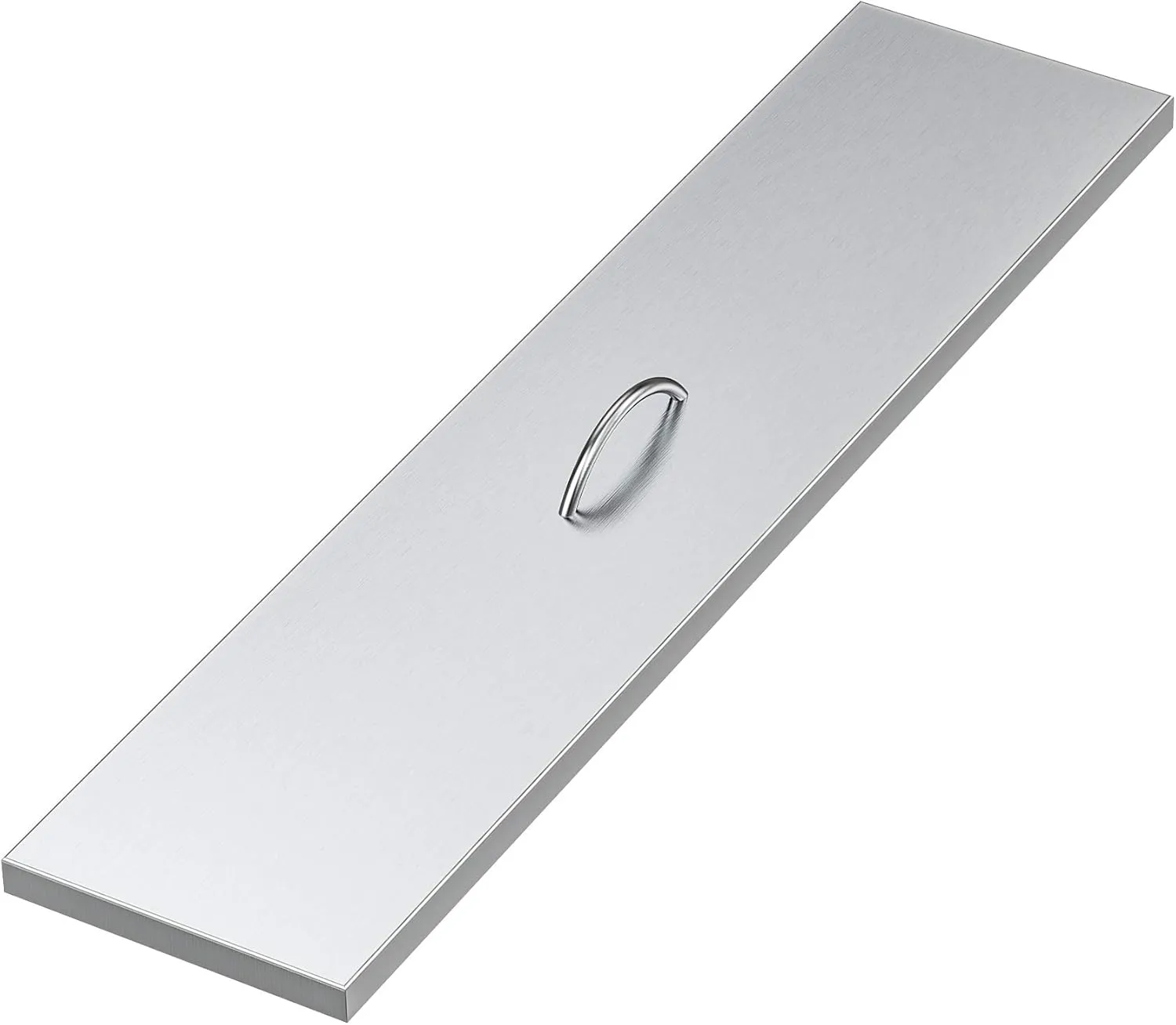 Stanbroil Fire Pit Lid Fits 36 x 6 Inches Linear Drop-in Burner Pan, Solid Stainless Steel Cover for Outside Firepit