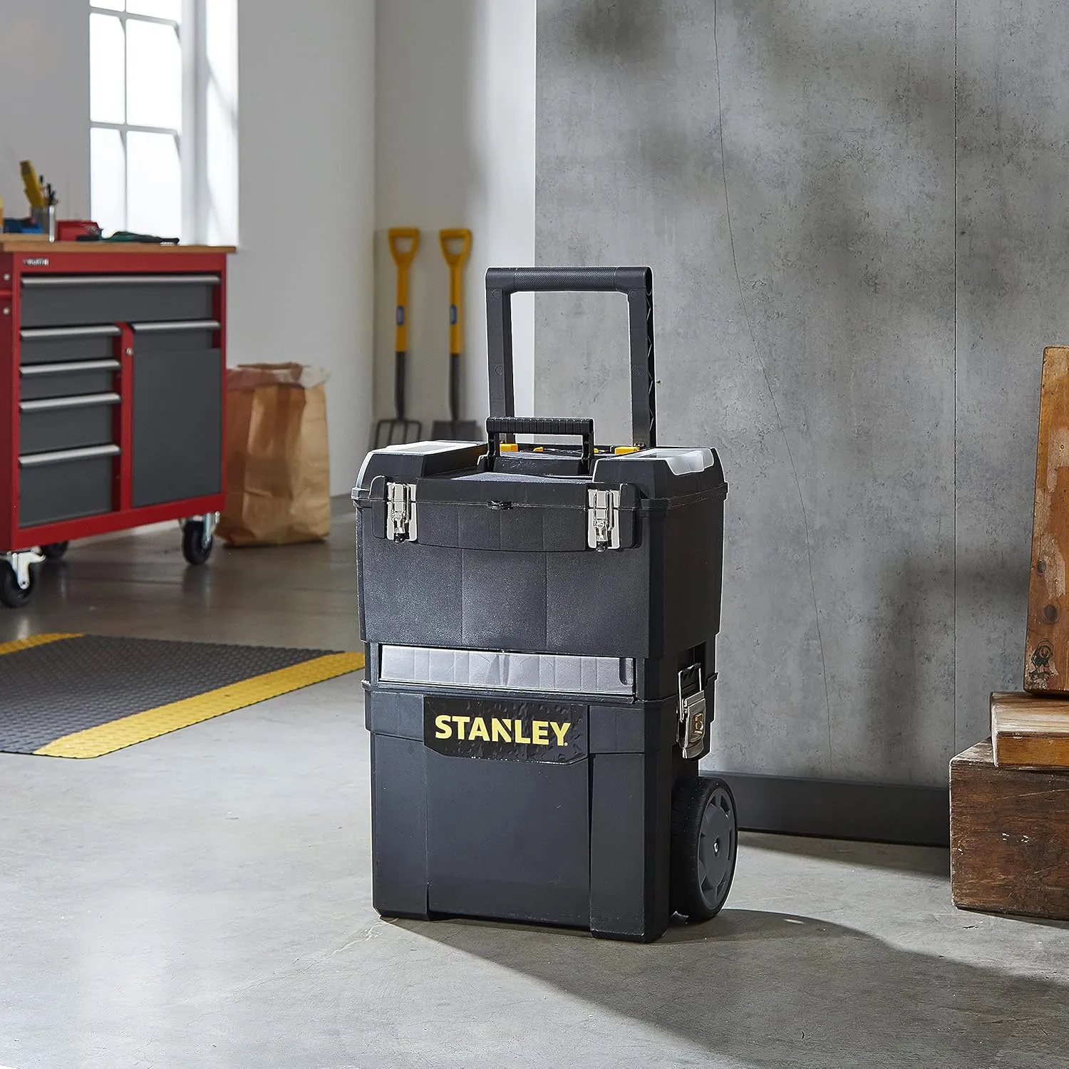 STANLEY Mobile Work Centre Toolbox, 2 Tier Stackable Units, 1-93-968