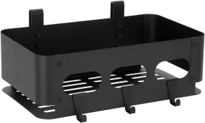 Storage Bin for Traeger Grills,Side Basket,Torage Container Suitable for Traeger Ironwood 650 885,Pro Series 22 34,Pro D2 575 780,Z-Grills,Pit Boss,Traeger Grill Accessories Storage Shelf with 3 hooks