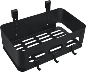 Storage Bin Grill Griddle Caddy With 3 Hangers and Height Adjustable Hook Compatible with Traeger Pellet Grills Pro series 22 34 Pro 575 Pro 780 Ironwood 885 Z-grills Pit boss Smoker Side Basket