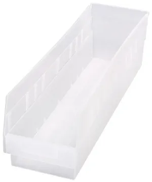 STORE-MORE 6"H Shelf Bin 23-5/8" x 6-5/8" x 6" ( Case of 8 )