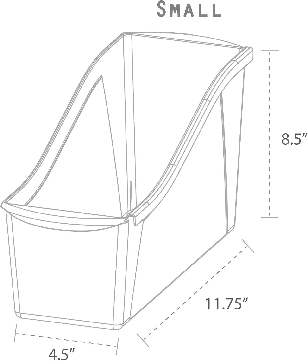 Storex Small Book Bin, Linking Storage Bin, Dry Erase Surface, 11.75" x 8.5" x 4.5" STEM Green (Pack of 6)