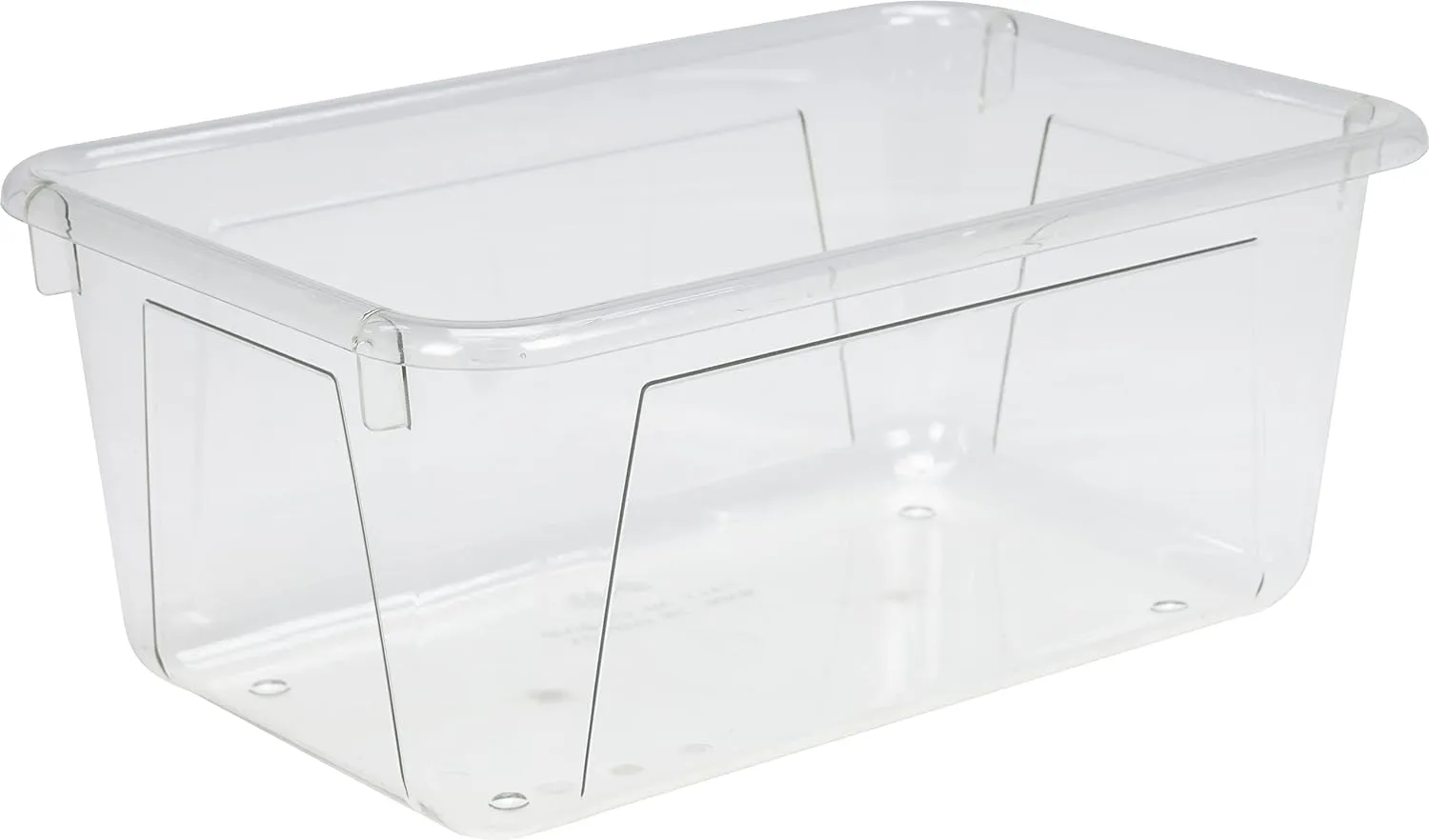 Storex Small Cubby Bin, 12.2 x 7.8 x 5.1 Inches, Clear, 5-Pack (62464U05C)