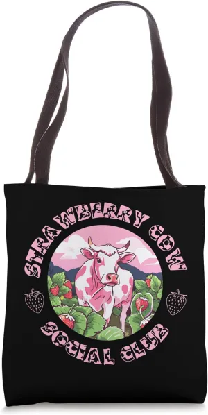 Strawberry Cow Social Club Tote Bag