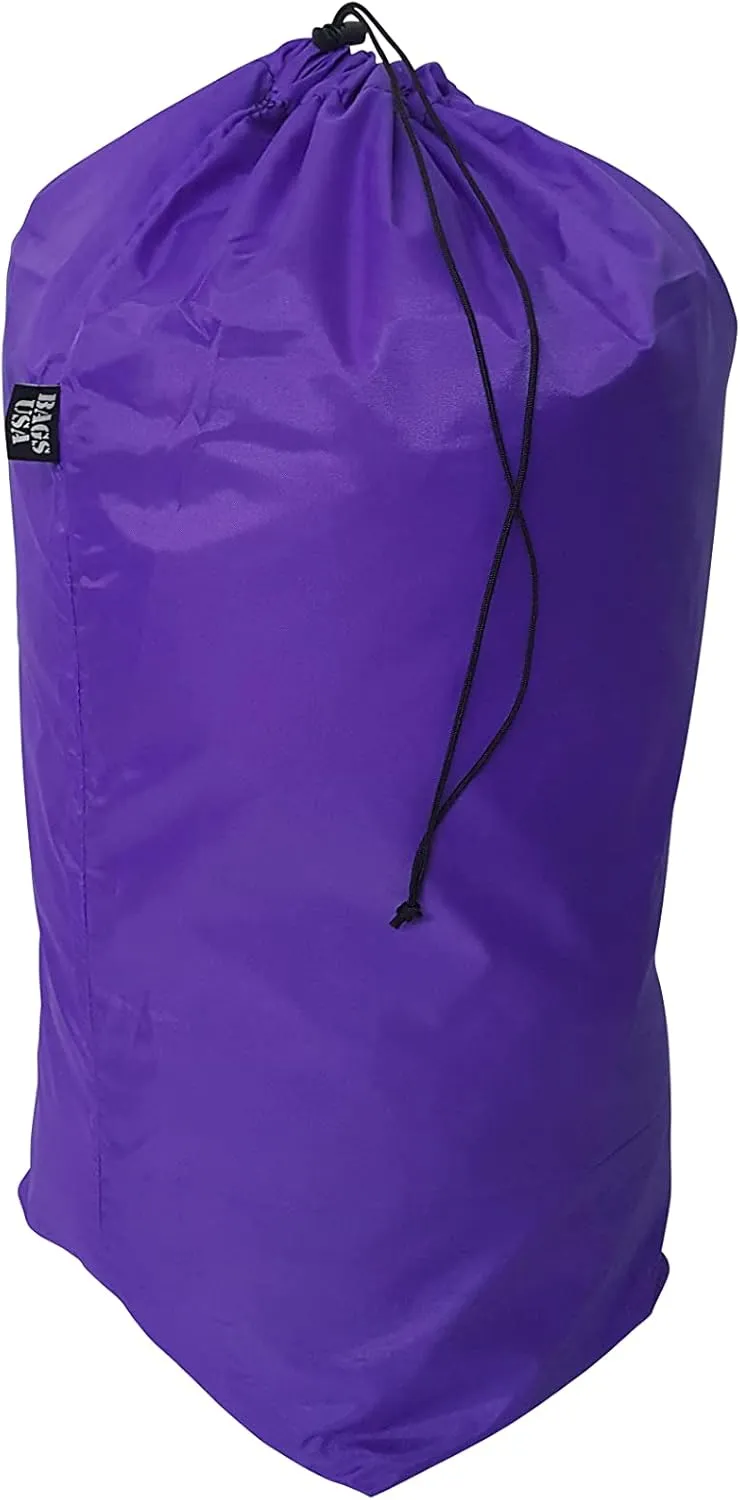 Stuff Sack, Sleeping Bag Cover, Large Nylon Drawstring Bag for Camping or Laundry Made in USA.