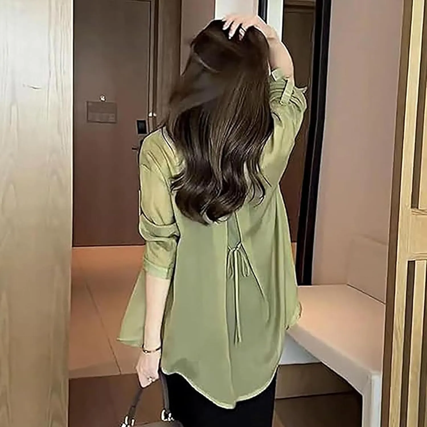 Summer Sunscreen Chiffon Shirt, Sheer Button Down Shirts for Women, Uv Blocking, Breathable, Fast Drying