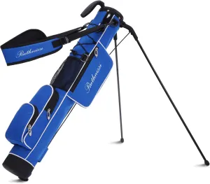 Sunday Golf Bag with Stand and a Cooler Pouch，Lightweight for Driving Range Mini Course Training Practice Man Women,Travel Case Vertical Hard Shell Tube for Airlines, with Detacheble Padded Strap