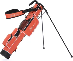 Sunday Golf Bag with Stand and a Cooler Pouch，Lightweight for Driving Range Mini Course Training Practice Man Women,Travel Case Vertical Hard Shell Tube for Airlines, with Detacheble Padded Strap
