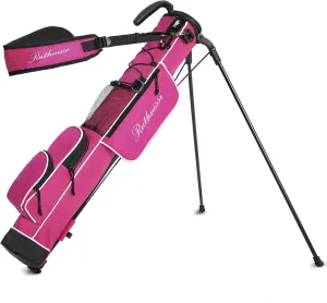 Sunday Golf Bag with Stand and a Cooler Pouch，Lightweight for Driving Range Mini Course Training Practice Man Women,Travel Case Vertical Hard Shell Tube for Airlines, with Detacheble Padded Strap