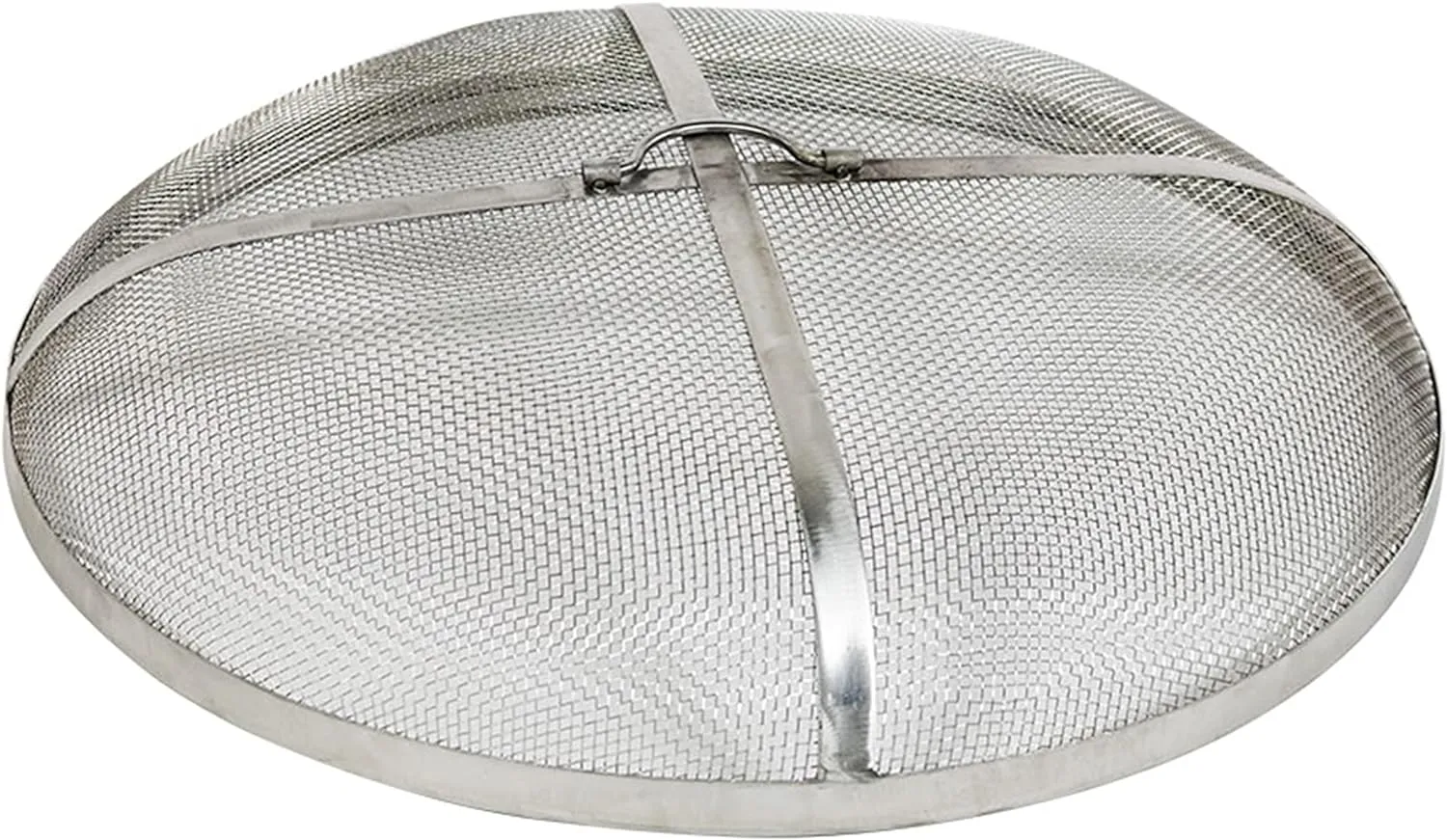 Sunnydaze Rust-Resistant Stainless Steel Fire Pit Spark Screen Cover - 30-Inch Diameter