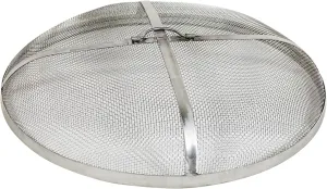 Sunnydaze Rust-Resistant Stainless Steel Fire Pit Spark Screen Cover - 30-Inch Diameter