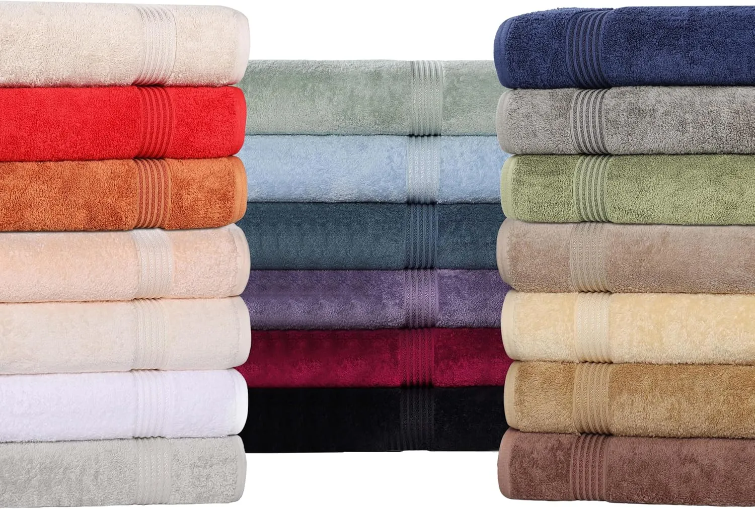 Superior Egyptian Cotton 6-Piece Towel Set, Bathroom Essentials, Towels For Bathroom, Apartment, Airbnb, Guest Bath, Face, Hand, Bath Towels, Washcloths, Absorbent, Fast Drying, Canary