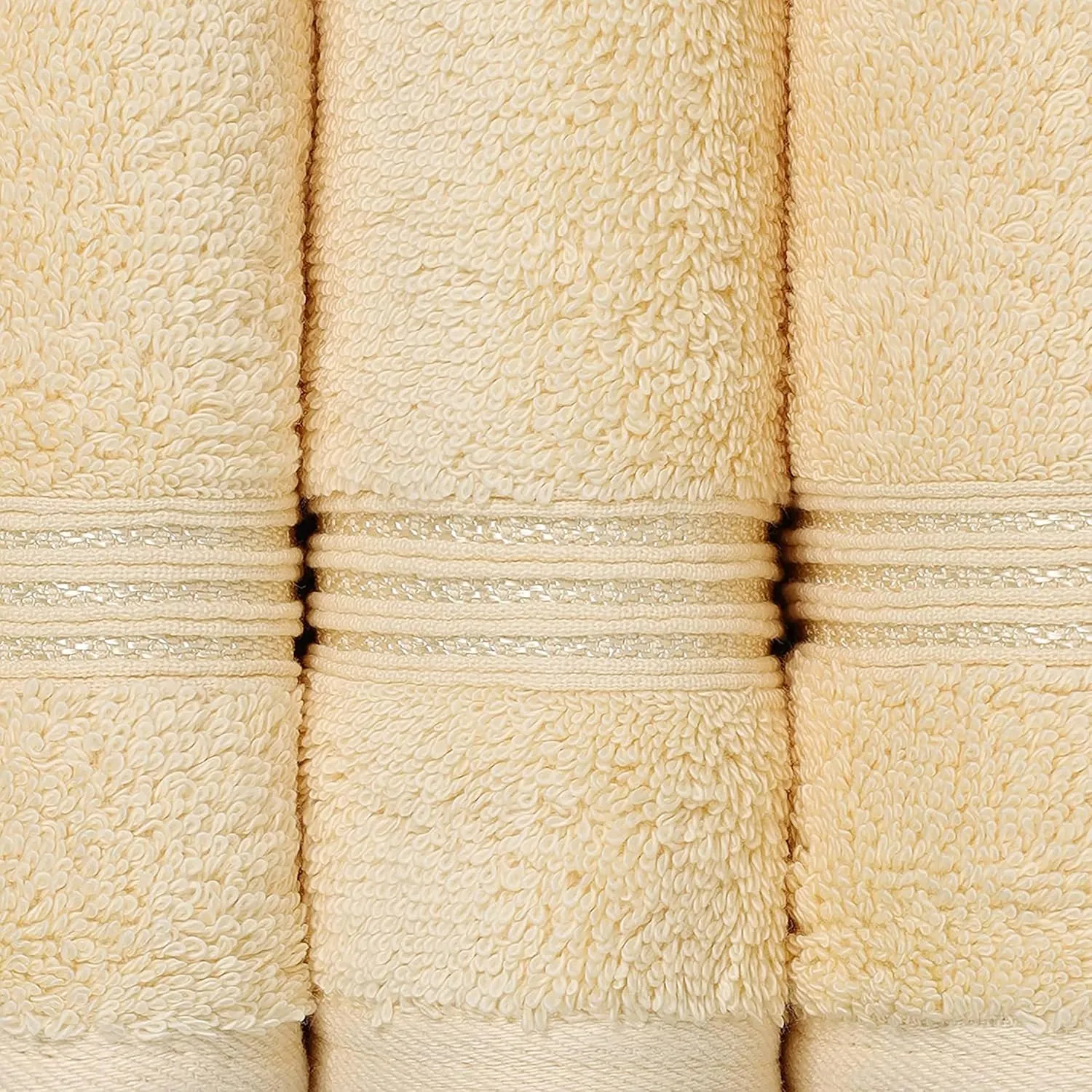 Superior Egyptian Cotton 6-Piece Towel Set, Bathroom Essentials, Towels For Bathroom, Apartment, Airbnb, Guest Bath, Face, Hand, Bath Towels, Washcloths, Absorbent, Fast Drying, Canary