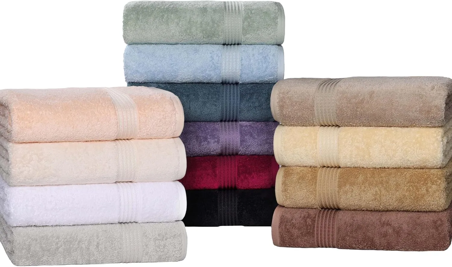 Superior Egyptian Cotton 6-Piece Towel Set, Bathroom Essentials, Towels For Bathroom, Apartment, Airbnb, Guest Bath, Face, Hand, Bath Towels, Washcloths, Absorbent, Fast Drying, Canary
