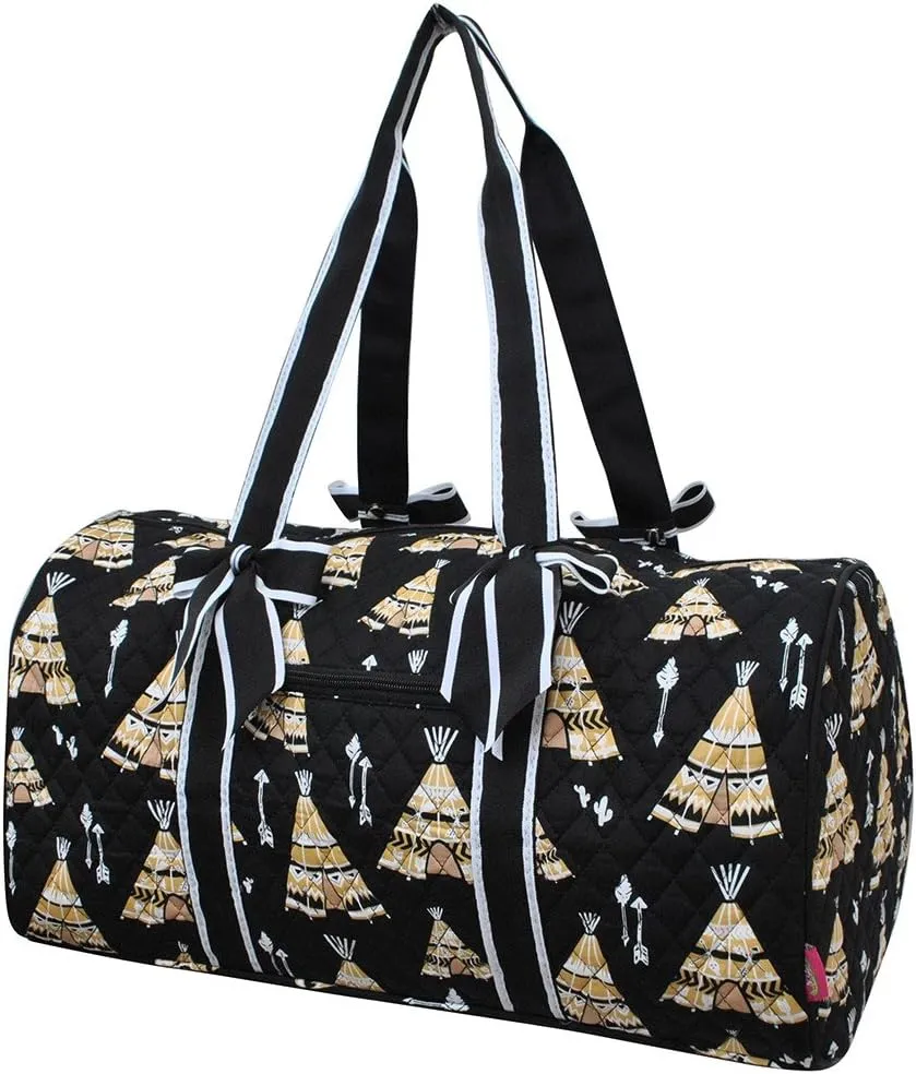 Teepee Print NGIL Large Quilted Duffle Bag