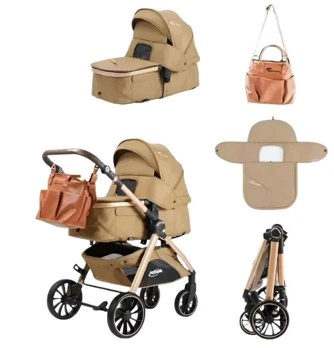Teknum 2 In 1 Baby Stroller & Carry Bag & Cot