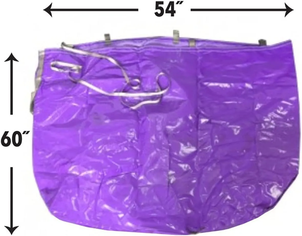TentandTable Vinyl Heavy Duty Storage Bag| Large, 54-Inch by 60-Inch | Reinforced Seams | for Residential and Commercial Bounce Houses and Inflatables