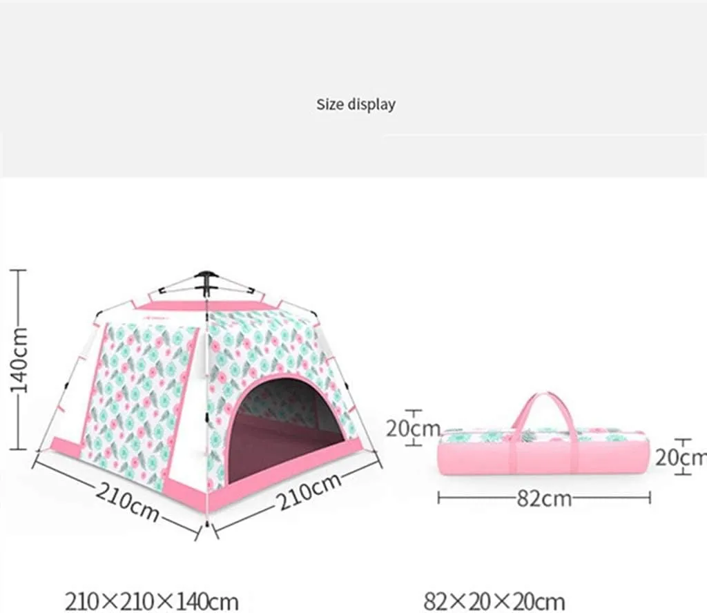 Tents for Camping Beach Tents Automatic Pop Up Tent 4 Person with Sunscreen Coating Waterproof Instant Tent for Camping Hiking Outdoor Tent Family Tents for Camping Hiking Traveling