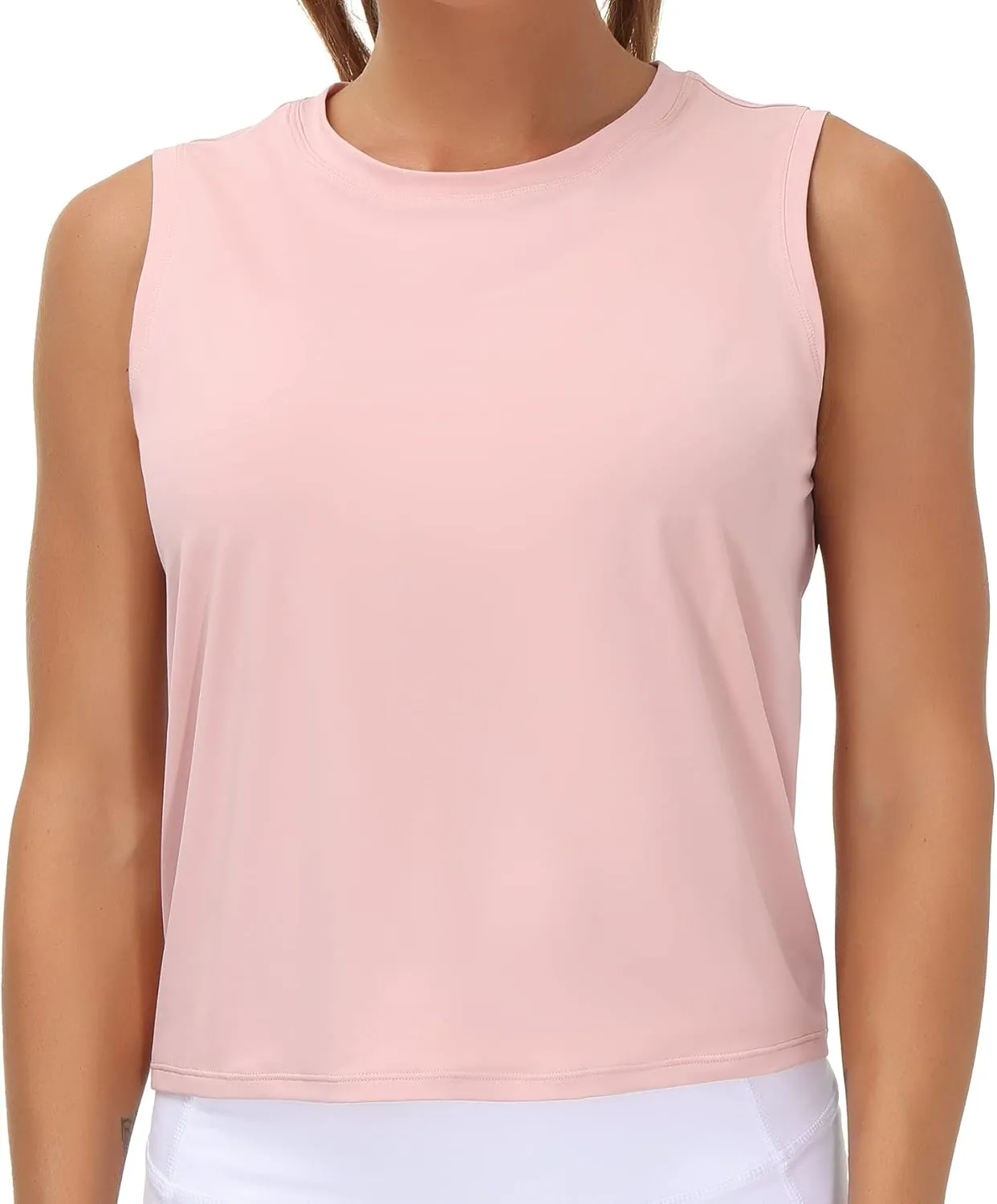 THE GYM PEOPLE Women's Workout Tops in Ice Silk Quick Dry Sleeveless