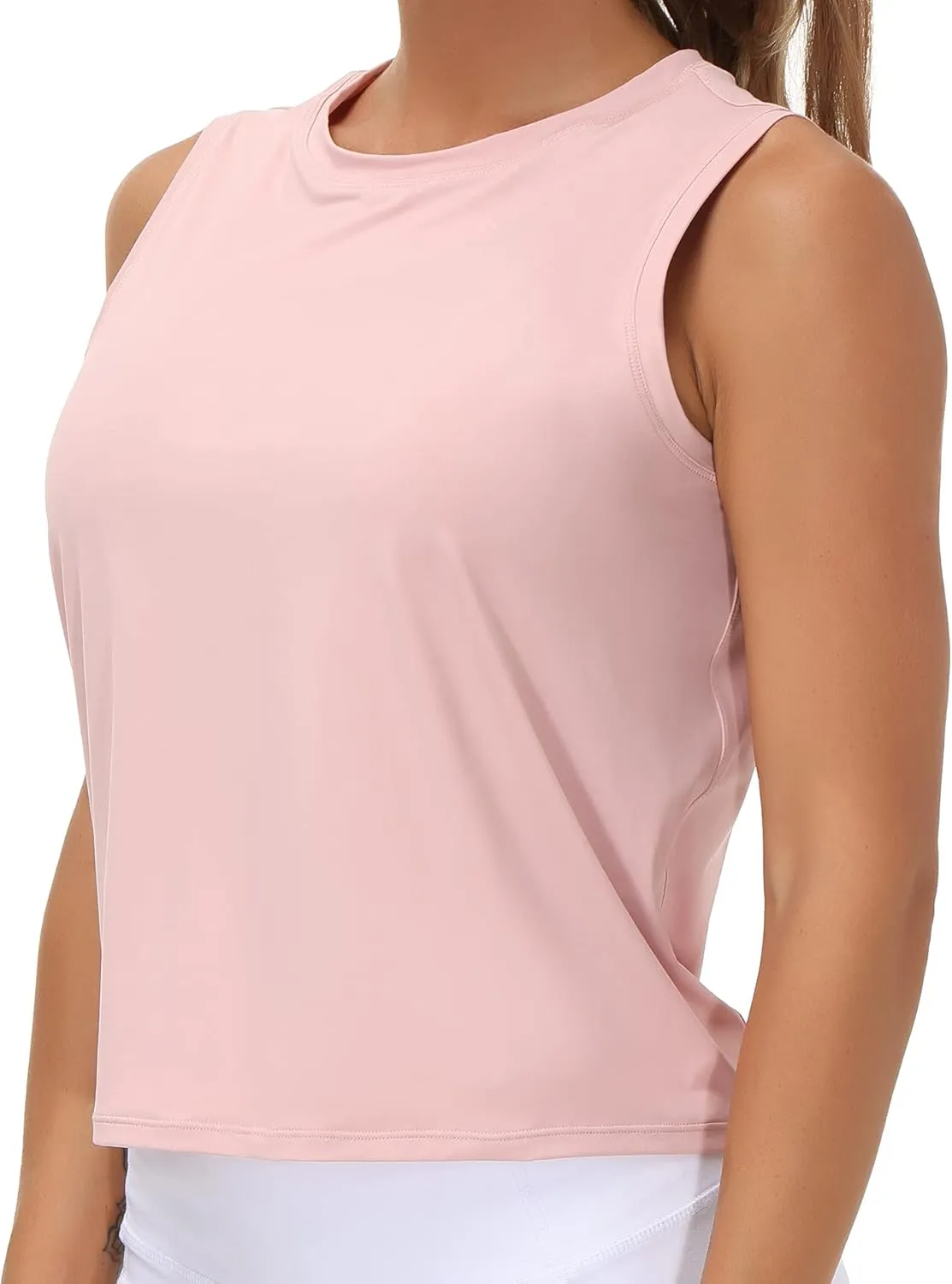 THE GYM PEOPLE Women's Workout Tops in Ice Silk Quick Dry Sleeveless