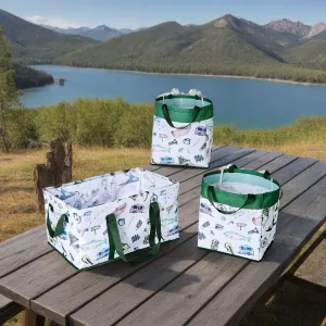 The Lakeside Collection Everyday Storage Bin Set 3 Pc. - Gone Fishing