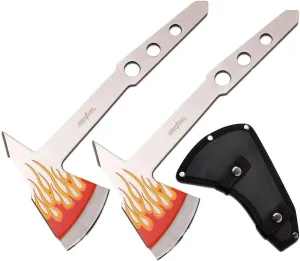 THROWING AXE 9.5" TOMAHAWK OVERALL SATIN STAINLESS STEEL (Fire 10.5")