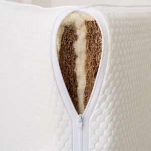 Tiny Dreamer Natural™ - Coconut Coir & 100% Wool Folding Travel Cot Mattress (95 x 65cm)
