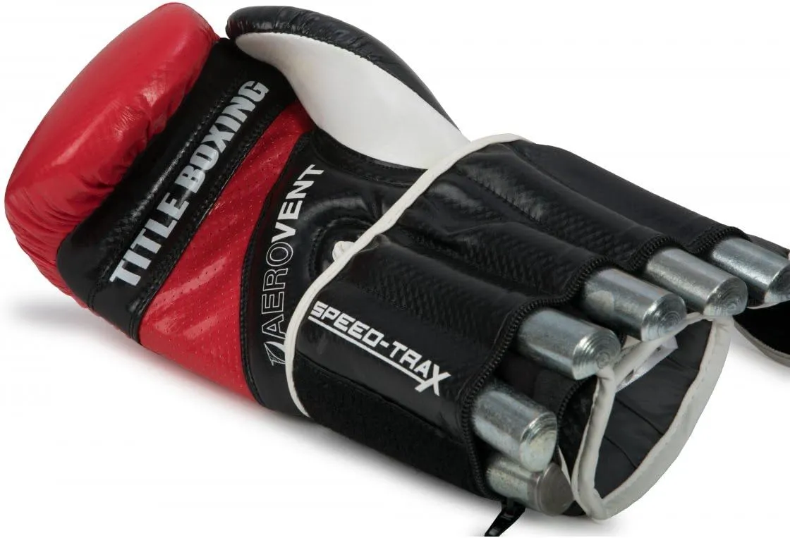 TITLE Boxing Speed-Trax Gloves - Weighted Boxing Gloves, Hand Speed Enhancer for MMA, Kickboxing & Heavy Bag Training