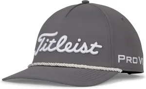 Titleist Men's Standard Tour Rope Golf Hat, Charcoal/White, One Size