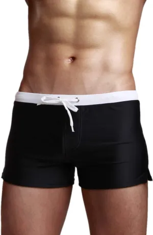 TONLEN Mens Swimwear Short Swim Trunks with Zipper Pocket