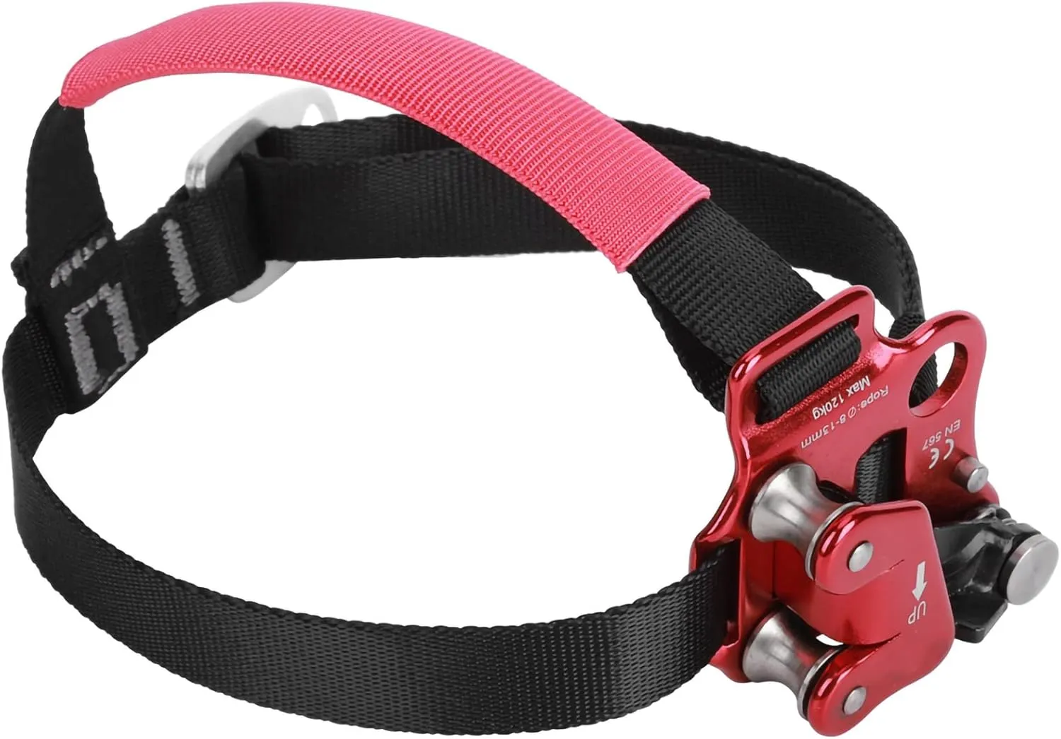 Topyond Foot Ascender Aviation Aluminum Lightweight, High Strength Climbing Accessory with Pulley System, Auto Mud Discharge, for Mountaineering,Rock Climbing, SRT