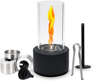 Tornado Tabletop Fire Pit – Smokeless Firepit for Home Decor, Housewarming & Parties - Table Top Firepit with Up to 2.5H Burn Indoor & Outdoor Portable Fire Pit Great Gift for Birthday Balcony & Yard