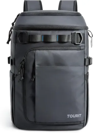 TOURIT 38 Cans Backpack Cooler: Leak Proof Waterproof 2 Insulated Compartments Soft Cooler Bag Beach Travel Camping Picnic