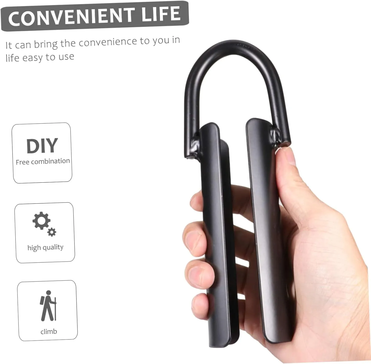 Toyvian Rope Hook Heavy Duty Connection Buckle for Climbing Outdoor Safety Use Durable Material Lightweight