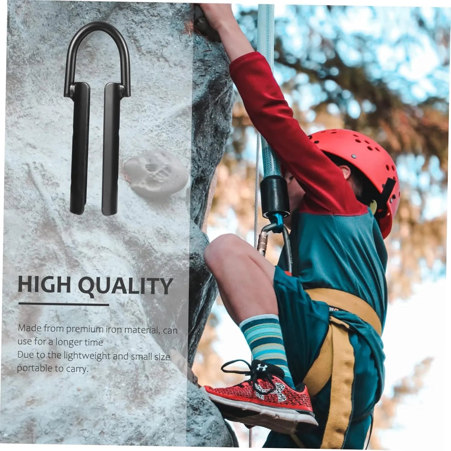 Toyvian Rope Hook Heavy Duty Connection Buckle for Climbing Outdoor Safety Use Durable Material Lightweight