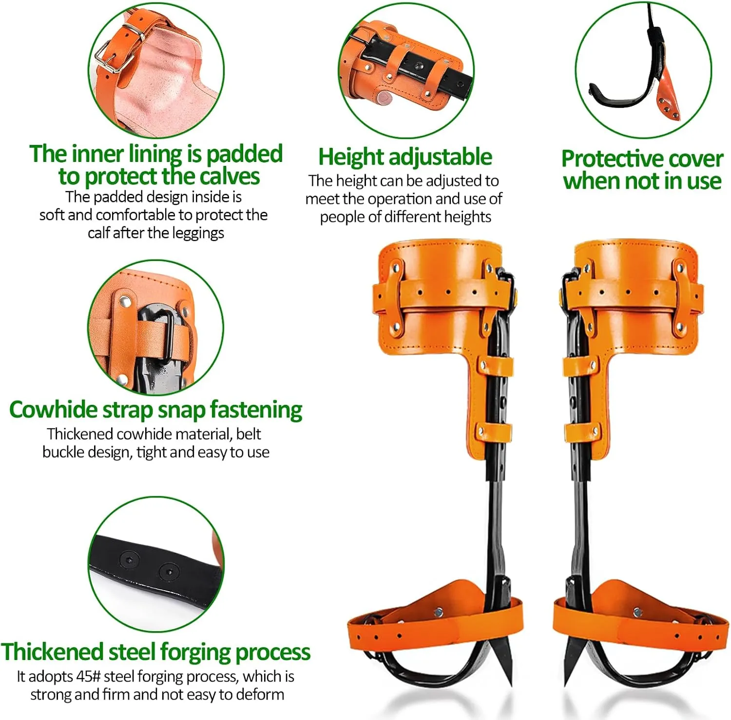 Tree Climbing Spikes,Tree Climbing Gear,Tree Climbing Kit Suitable for Climbing Trees, Picking Fruits,etc