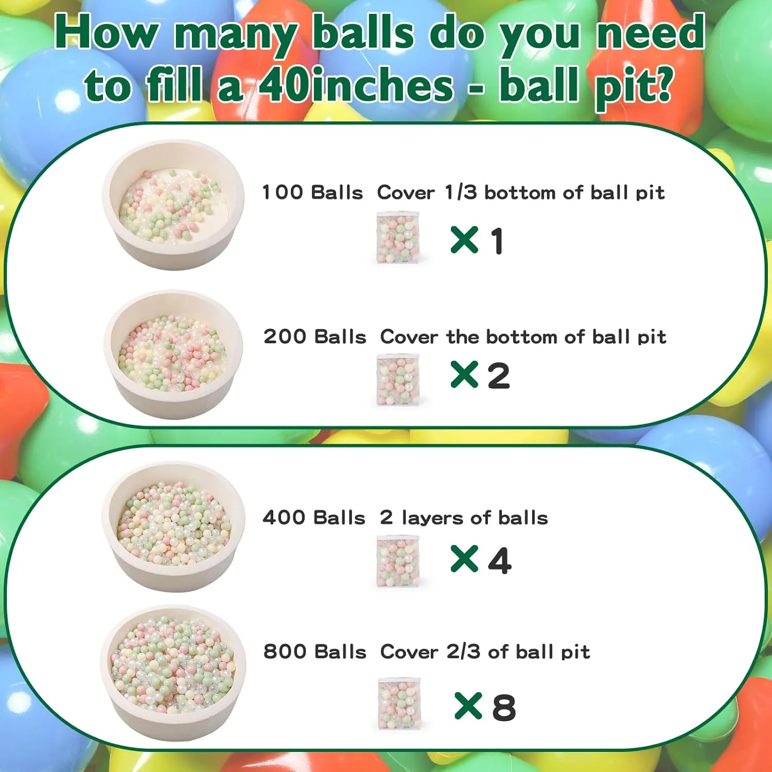 TRENDPLAY Ball Pit Balls Star and Heart Shapes for Toddlers - 50 100 200 500 Count Plastic Balls for Ball Pit Fun and Play