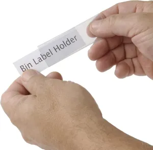 Tri-Dex Label Holder 1" x 3" for Stacking Bin, 25/Pk