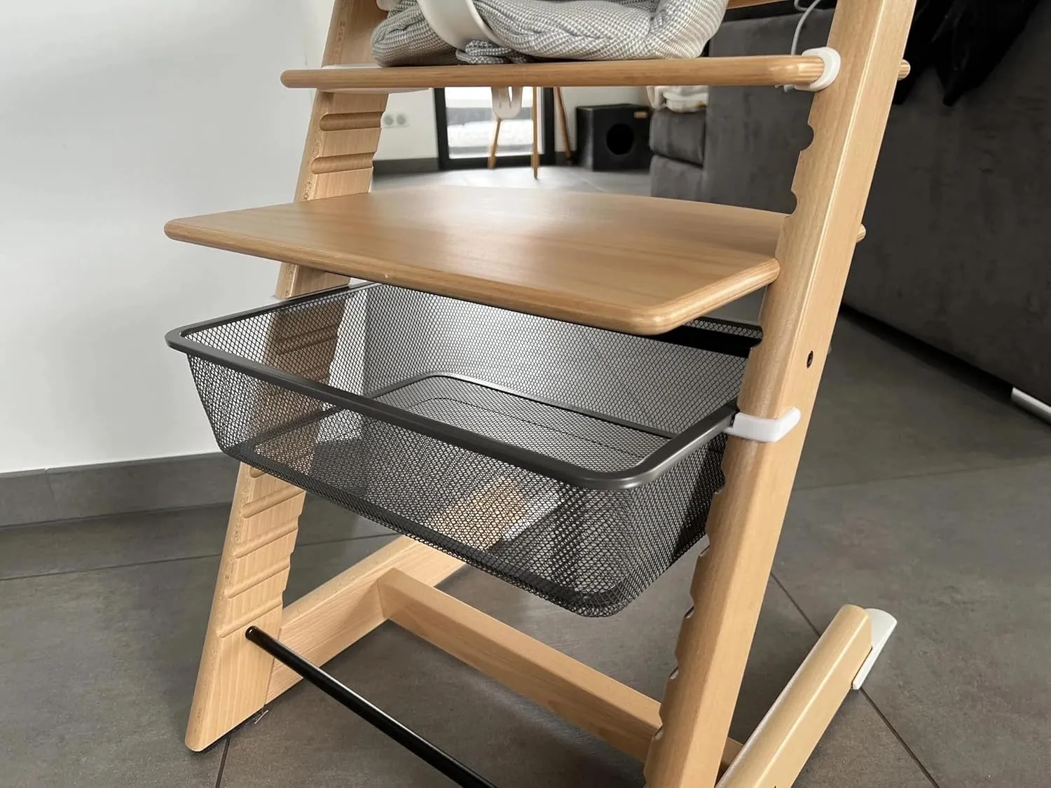 Trofast Adapter for STOKKE Tripp Trapp High Chairs - Set of 2 (Black or White) - Food Grade PLA (Black)