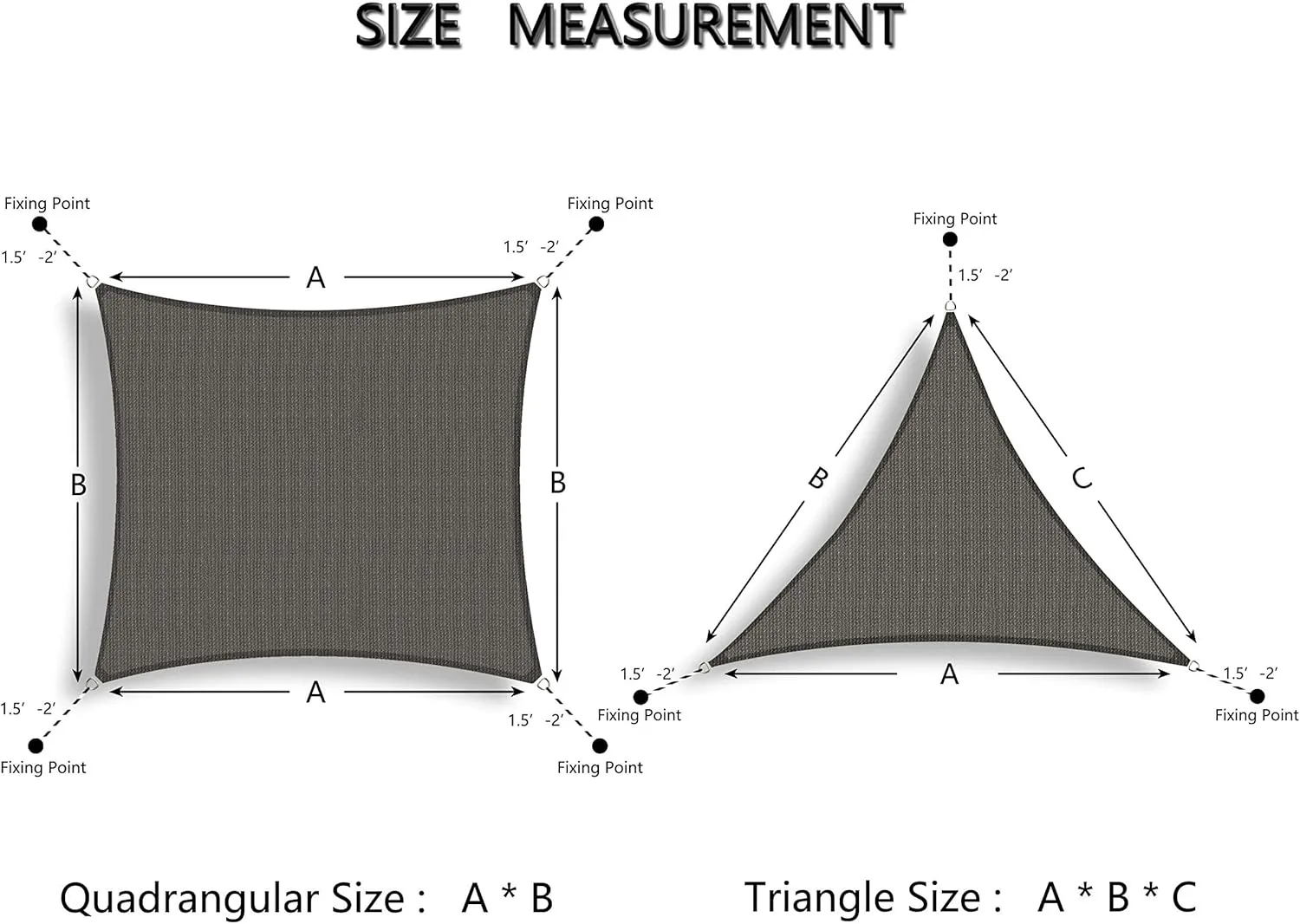 Tronssien Rectangle 10'x13' Sun Shade Sail,95% UV Blockage Canopy Awning for Outdoor Patio and Garden, Yard Activities