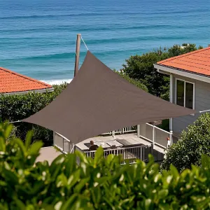 Tronssien Rectangle 10'x13' Sun Shade Sail,95% UV Blockage Canopy Awning for Outdoor Patio and Garden, Yard Activities