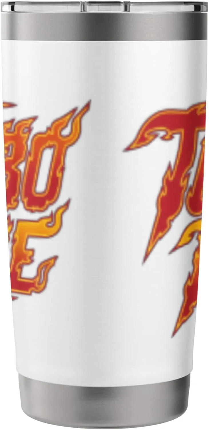 Turbo Fire Flames Inspirational Firefighter Racer Drag Race Stainless Steel Insulated Tumbler