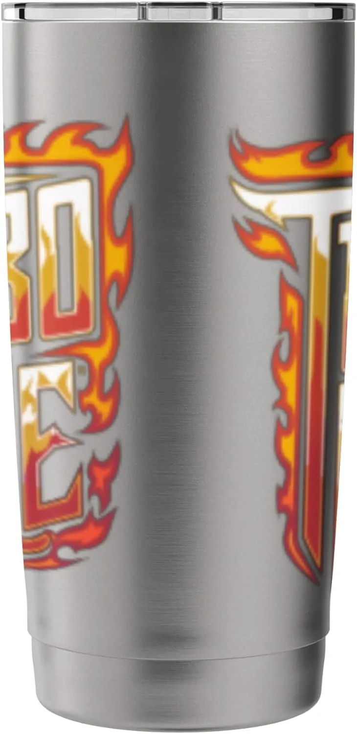 Turbo Fire Motivational Flames Fireman Firefighter Drag Race Stainless Steel Insulated Tumbler