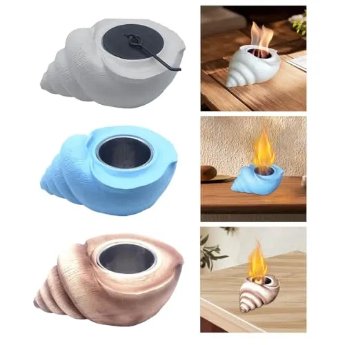 UJEAVETTE® Indoor Fire Pit Portable Soft Drink Fireplace for Bathroom Dining Room Verandas White