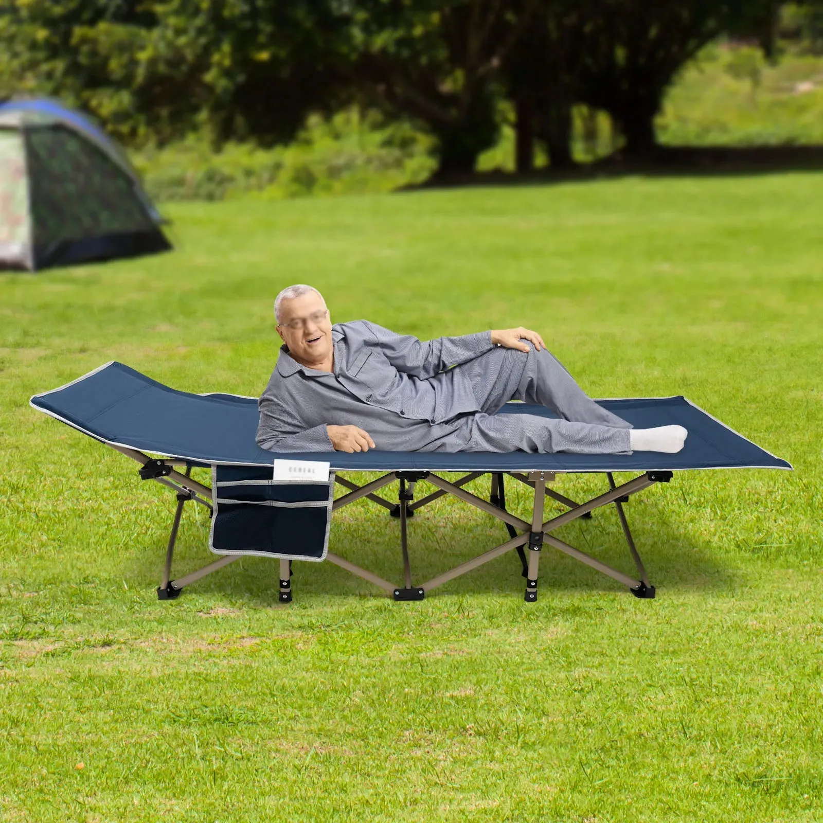 Ultra-Light Adult Tent Cot – Supports 280lbs, 60-Second Set-Up, Folding Sleeping Cot for Camping and Hunting Travel